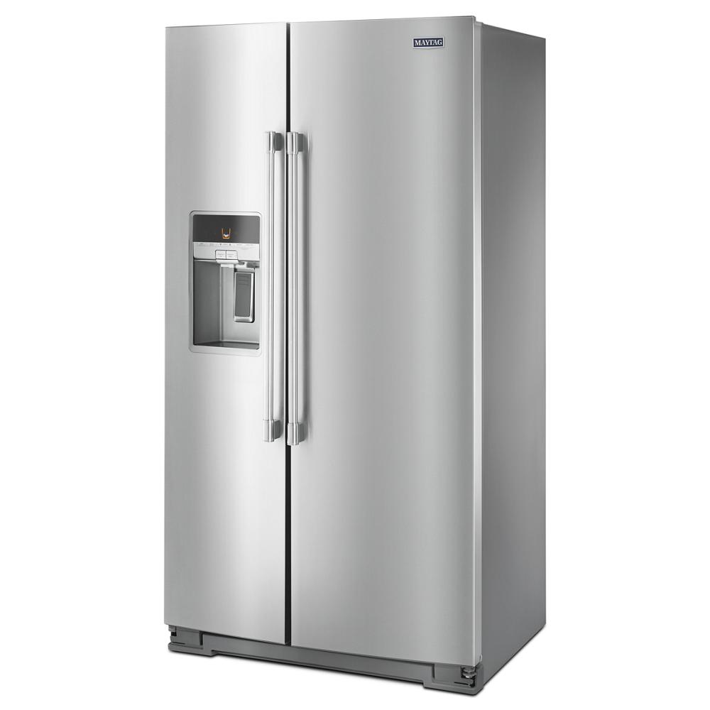 MAYTAG 36- Inch Wide Counter Depth Side-by-Side Refrigerator- 21 Cu. Ft. - Fingerprint Resistant Stainless Steel (MSC21C6MFZ)