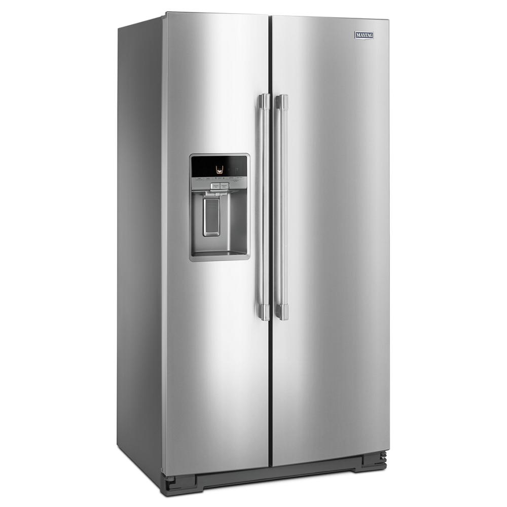 MAYTAG 36- Inch Wide Counter Depth Side-by-Side Refrigerator- 21 Cu. Ft. - Fingerprint Resistant Stainless Steel (MSC21C6MFZ)