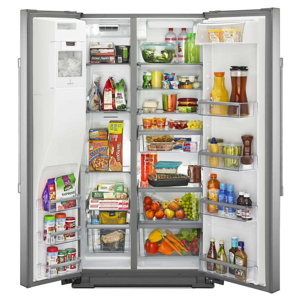 MAYTAG 36- Inch Wide Counter Depth Side-by-Side Refrigerator- 21 Cu. Ft. - Fingerprint Resistant Stainless Steel (MSC21C6MFZ)