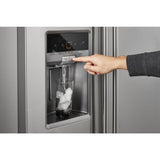 MAYTAG 36- Inch Wide Counter Depth Side-by-Side Refrigerator- 21 Cu. Ft. - Fingerprint Resistant Stainless Steel (MSC21C6MFZ)