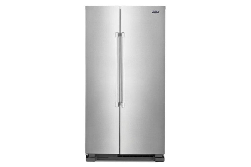Maytag 36-Inch Wide Side-by-Side Refrigerator - 25 cu. ft. - Fingerprint-Resistant Stainless Finish (MSS25N4MKZ)