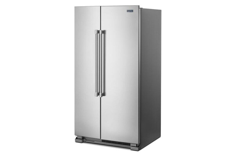 Maytag 36-Inch Wide Side-by-Side Refrigerator - 25 cu. ft. - Fingerprint-Resistant Stainless Finish (MSS25N4MKZ)