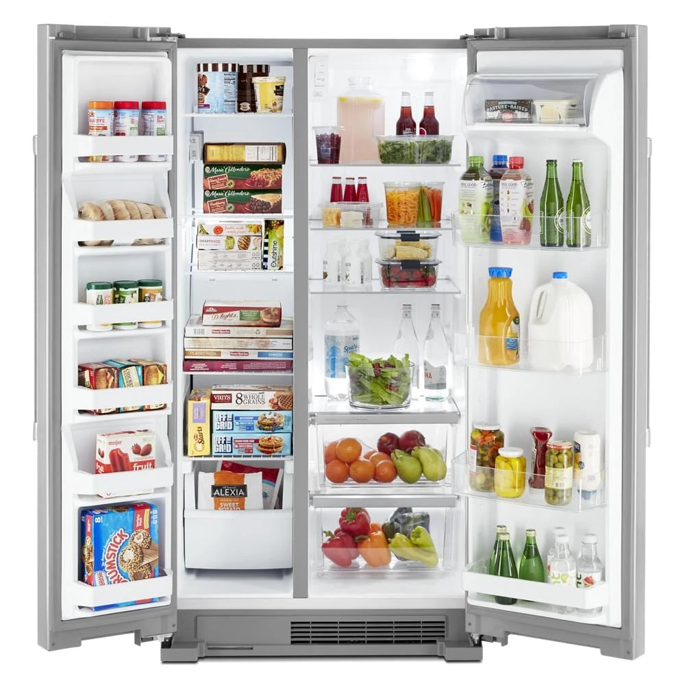 Maytag  36-Inch Wide Side-by-Side Refrigerator - 25 Cu. Ft. - Fingerprint-Resistant Stainless Finish (MSS25N4MKZ)