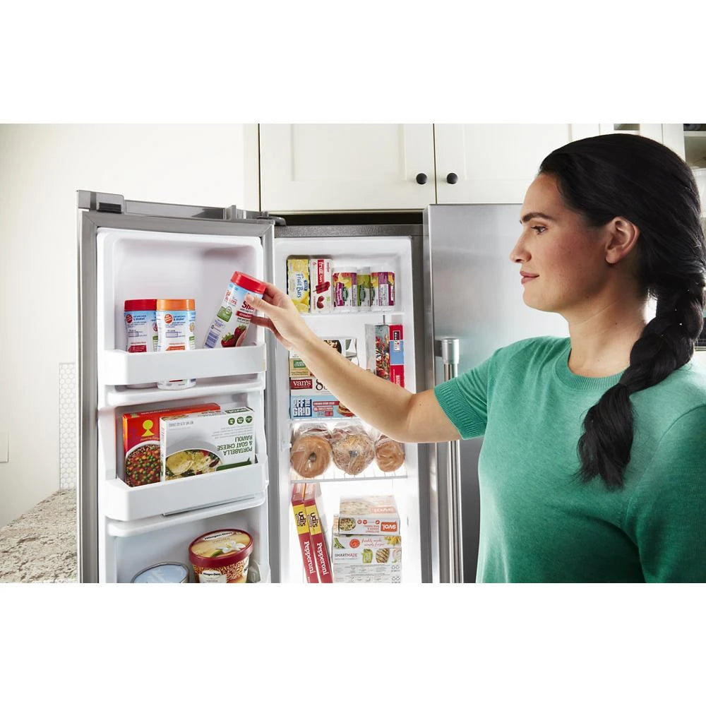 Maytag  36-Inch Wide Side-by-Side Refrigerator - 25 Cu. Ft. - Fingerprint-Resistant Stainless Finish (MSS25N4MKZ)