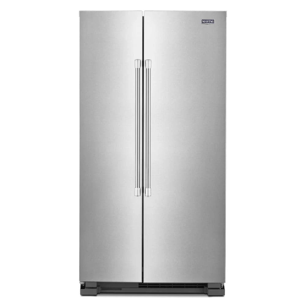 Maytag  36-Inch Wide Side-by-Side Refrigerator - 25 Cu. Ft. - Fingerprint-Resistant Stainless Finish (MSS25N4MKZ)