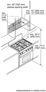 THERMADOR  Over-the-range Microwave 30'' Left Side Opening Door, - Stainless Steel (MU30WSU)
