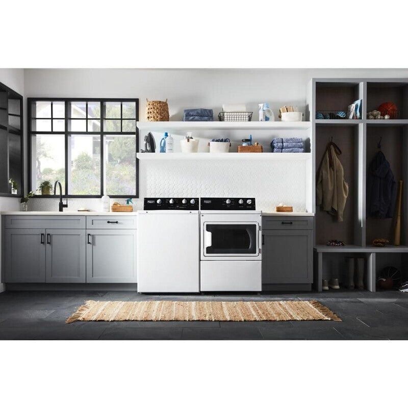 MAYTAG Commercial-Grade Residential Agitator Washer - 3.5 cu. ft. - White (MVWP586GW)