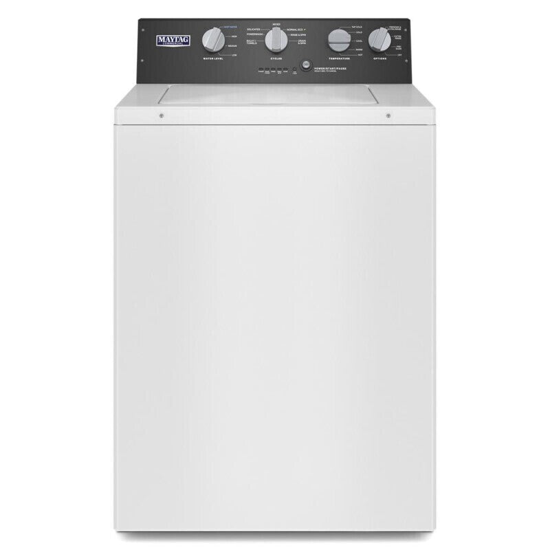 MAYTAG Commercial-Grade Residential Agitator Washer - 3.5 cu. ft. - White (MVWP586GW)