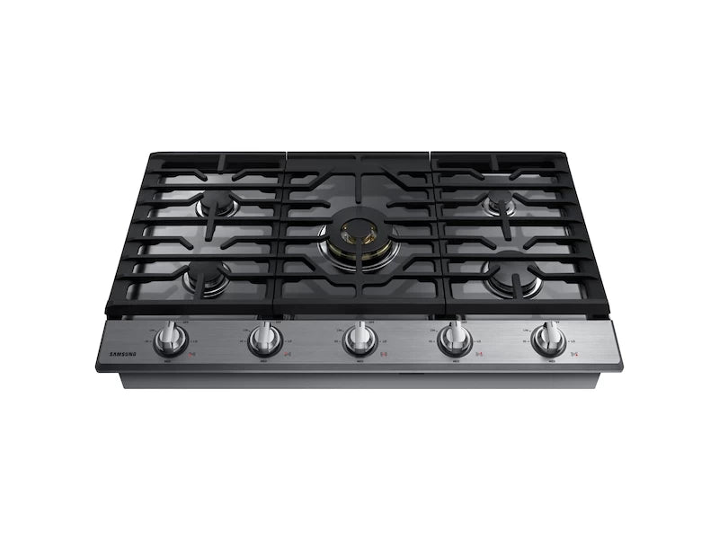 Samsung 36" Smart Gas Cooktop with 22K BTU Dual Power Burner in Stainless Steel - Stainless Steel (NA36N7755TSAA)