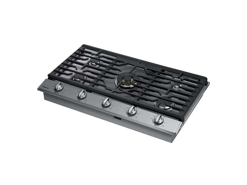 Samsung 36" Smart Gas Cooktop with 22K BTU Dual Power Burner in Stainless Steel - Stainless Steel (NA36N7755TSAA)
