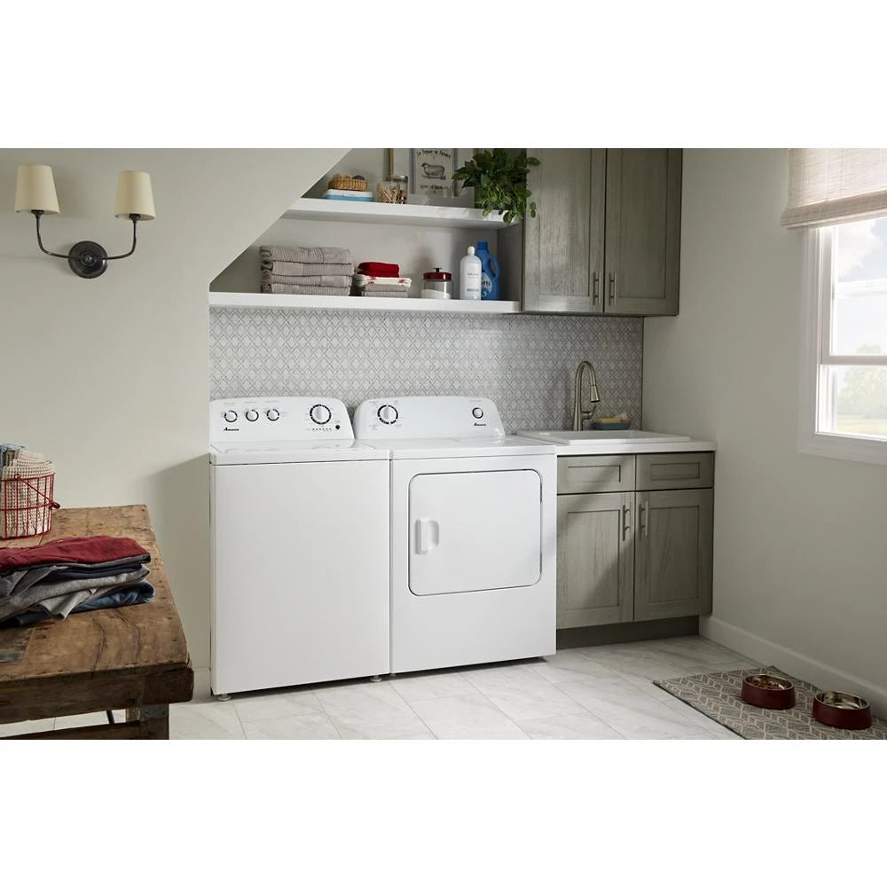 AMANA  6.5 cu. ft. Electric Dryer with Wrinkle Prevent Option - White (NED4655EW)