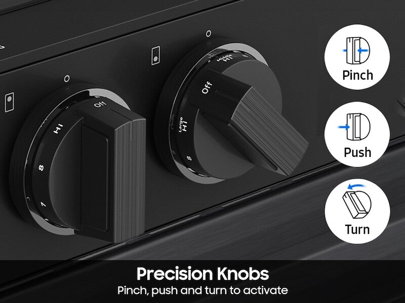 Samsung  Bespoke 6.3 cu. ft. Smart Slide-In Electric Range with Air Sous Vide & Air Fry in White Glass - White Glass (NSE6DB850012AA)