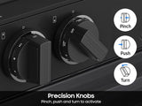 SAMSUNG  Bespoke 6.3 cu. ft. Smart Slide-In Electric Range with Air Sous Vide & Air Fry in White Glass - White Glass (NSE6DB850012AA)