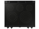 SAMSUNG  Bespoke 6.3 cu. ft. Smart Slide-In Electric Range with Air Sous Vide & Air Fry in White Glass - White Glass (NSE6DB850012AA)