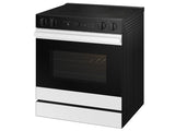 Samsung  Bespoke 6.3 cu. ft. Smart Slide-In Electric Range with Air Sous Vide & Air Fry in White Glass - White Glass (NSE6DB850012AA)