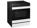 SAMSUNG  Bespoke 6.3 cu. ft. Smart Slide-In Electric Range with Air Sous Vide & Air Fry in White Glass - White Glass (NSE6DB850012AA)