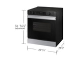 SAMSUNG  Fingerprint Resistant | Wi-Fi | 6.3 cu.ft. - Stainless Steel (NSE6DG8100SRAA)