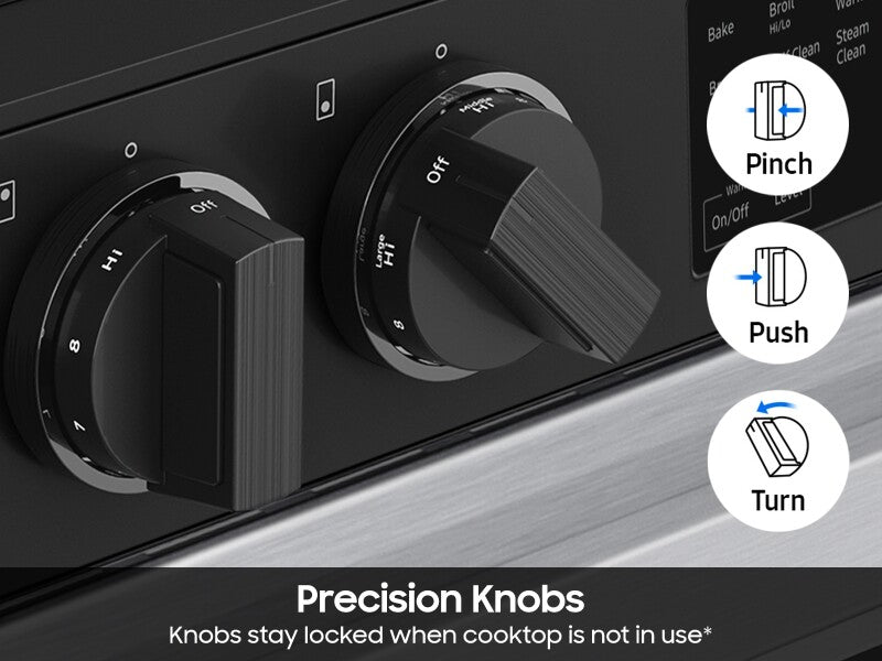 SAMSUNG  Fingerprint Resistant | Wi-Fi | 6.3 cu.ft. - Stainless Steel (NSE6DG8100SRAA)