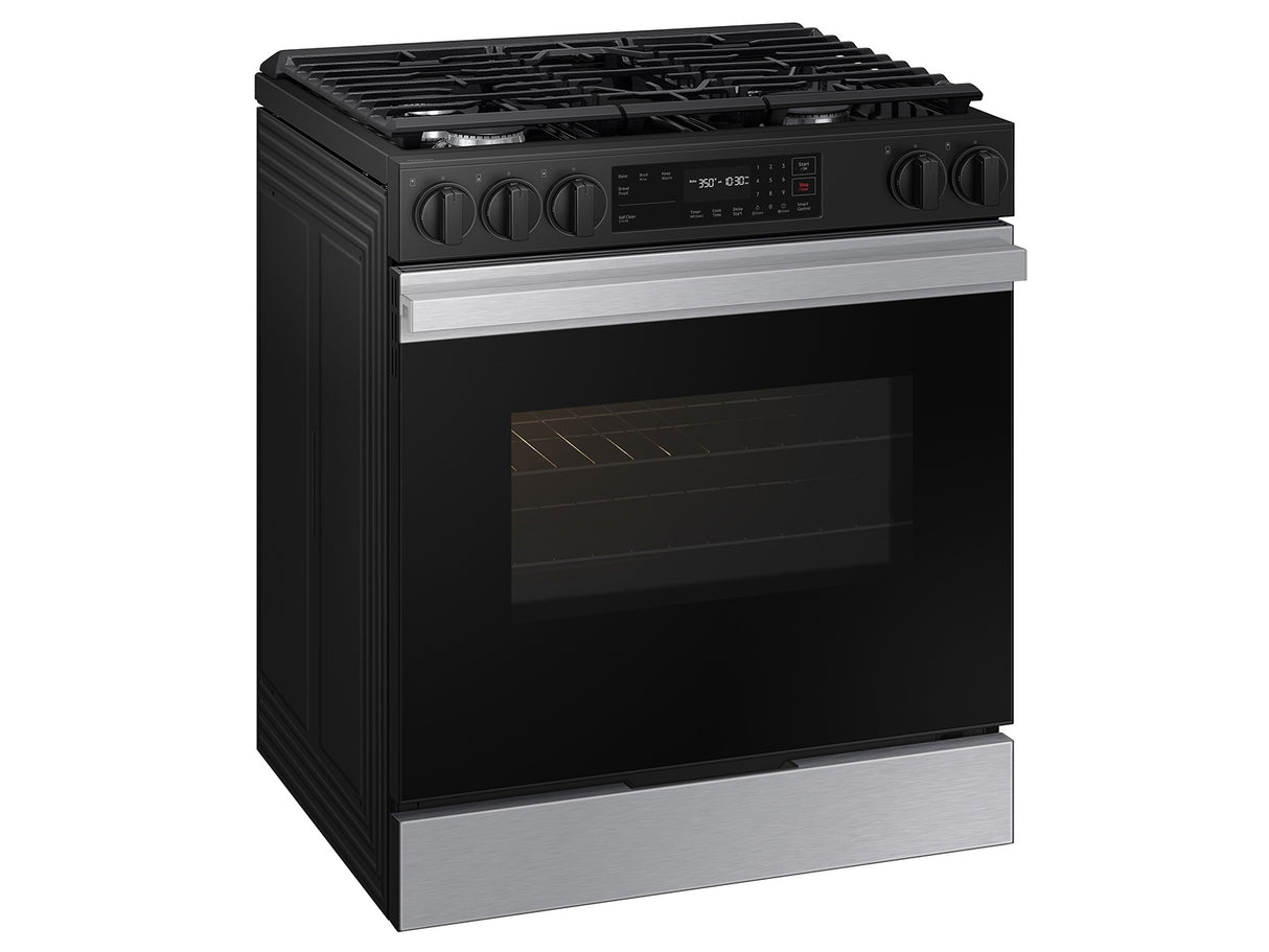 Samsung  Bespoke 6.0 cu. ft. Smart Slide-In Gas Range with Precision Knobs in Stainless Steel - Other (NSG6DG8100SRAA)