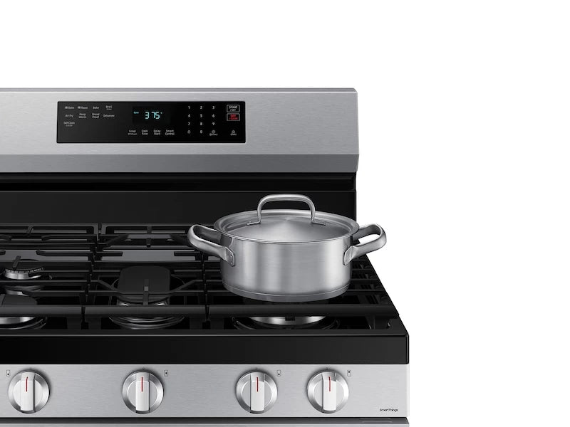 Samsung  6.0 cu. ft. Smart Freestanding Gas Range with No-Preheat Air Fry & Convection in Stainless Steel - Other (NX60A6511SSAA)