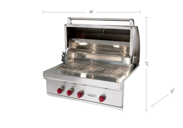 Wolf  36" Outdoor Gas Grill - Stainless Steel (OG36)
