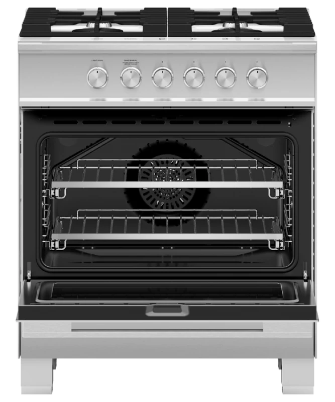 Fisher Paykel  Gas Range, 30" - Stainless Steel (OR30SDG4X1)