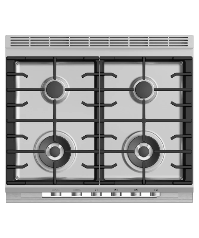 Fisher Paykel  Gas Range, 30" - Stainless Steel (OR30SDG4X1)