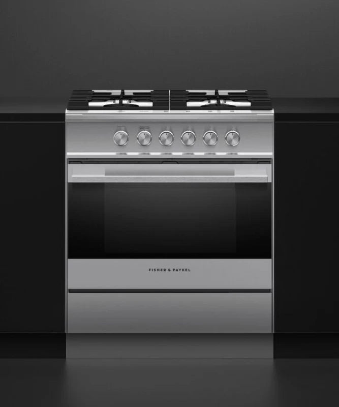 Fisher Paykel  Gas Range, 30" - Stainless Steel (OR30SDG4X1)