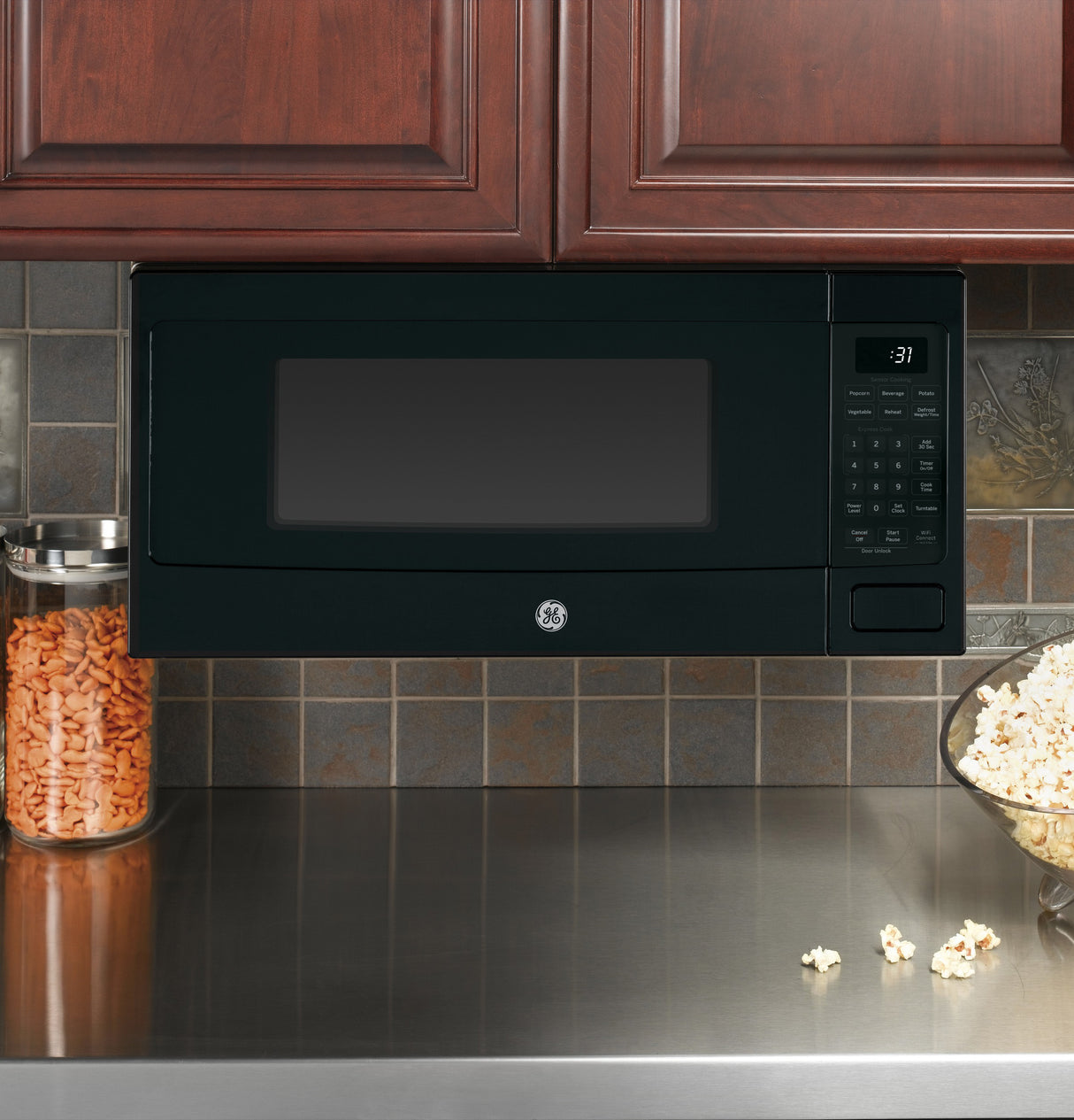 GE Profile  1.1 Cu. Ft. Countertop Microwave Oven - Black (PCHK11S1WBB)