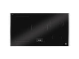 BERTAZZONI  36'' Induction Cooktop with TFT Display Interface and Metal Frame - Black Glass / Carbonio (PE365TC)