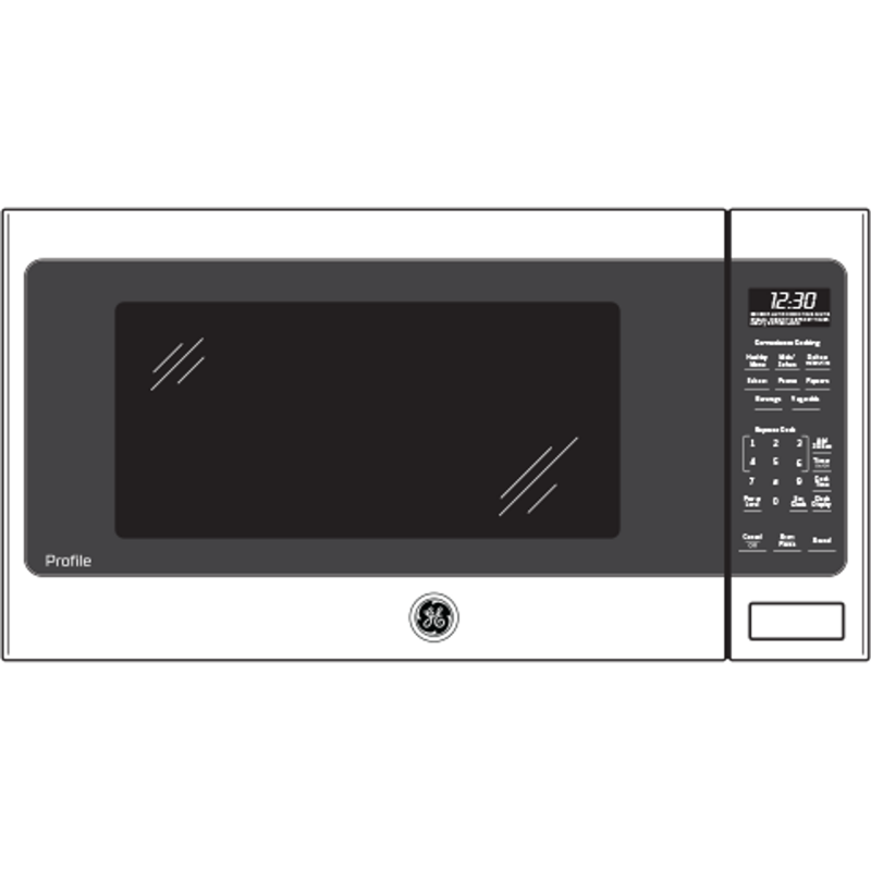 GE Profile 2.2 Cu. Ft. Countertop Sensor Microwave Oven - Stainless Steel (PES7227SLSS)