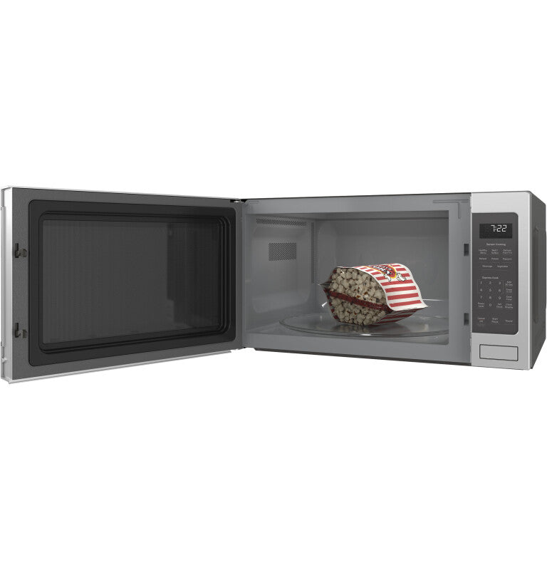 GE Profile  2.2 Cu. Ft. Countertop Sensor Microwave Oven - Stainless Steel (PES7227SLSS)