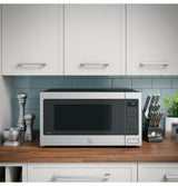 GE Profile  2.2 Cu. Ft. Countertop Sensor Microwave Oven - Stainless Steel (PES7227SLSS)