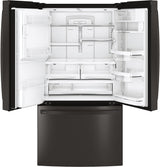 GE Profile 27.7 Cu. Ft. French-Door Refrigerator with Hands-Free AutoFill - Black Stainless (PFE28KBLTS)