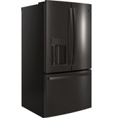 GE Profile 27.7 Cu. Ft. French-Door Refrigerator with Hands-Free AutoFill - Black Stainless (PFE28KBLTS)