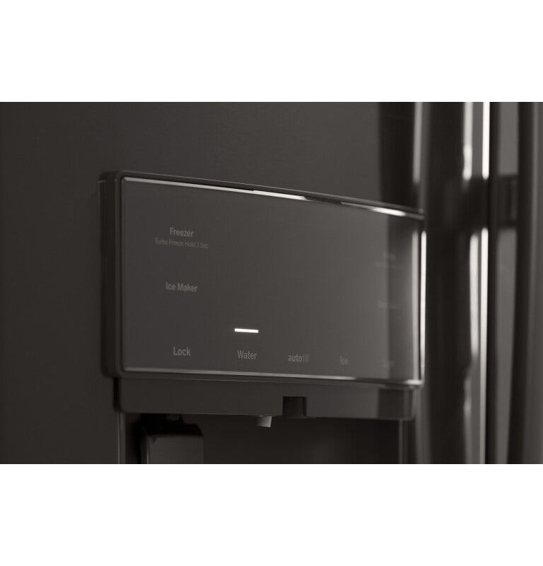 GE Profile Series 27.7 Cu. Ft. French-Door Refrigerator with Hands-Free AutoFill - Black (PFE28KBLTS)
