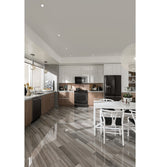 GE Profile 27.7 Cu. Ft. French-Door Refrigerator with Hands-Free AutoFill - Black Stainless (PFE28KBLTS)