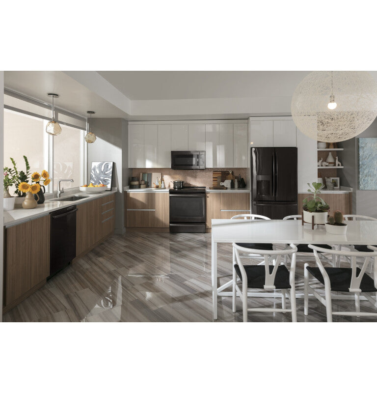 GE Profile 27.7 Cu. Ft. French-Door Refrigerator with Hands-Free AutoFill - Black Stainless (PFE28KBLTS)