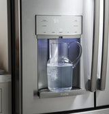 GE Profile Series 27.7 Cu. Ft. French-Door Refrigerator with Hands-Free AutoFill -  (PFE28KBLTS)