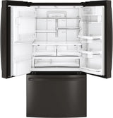 GE Profile 27.7 Cu. Ft. French-Door Refrigerator with Hands-Free AutoFill - Black Stainless (PFE28KBLTS)