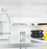 GE Profile 27.7 Cu. Ft. French-Door Refrigerator with Hands-Free AutoFill - Black Stainless (PFE28KBLTS)