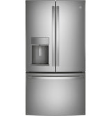 GE Profile  27.7 Cu. Ft. Fingerprint Resistant French-Door Refrigerator with Hands-Free AutoFill - Fingerprint Resistant Stainless Steel (PFE28KYNFS)