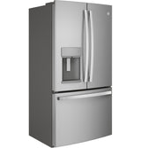 GE Profile  27.7 Cu. Ft. Fingerprint Resistant French-Door Refrigerator with Hands-Free AutoFill - Fingerprint Resistant Stainless Steel (PFE28KYNFS)