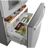 GE Profile Series 27.7 Cu. Ft. Fingerprint Resistant French Door Refrigerator with Hands-Free AutoFill - Gray (PFE28KYNFS)