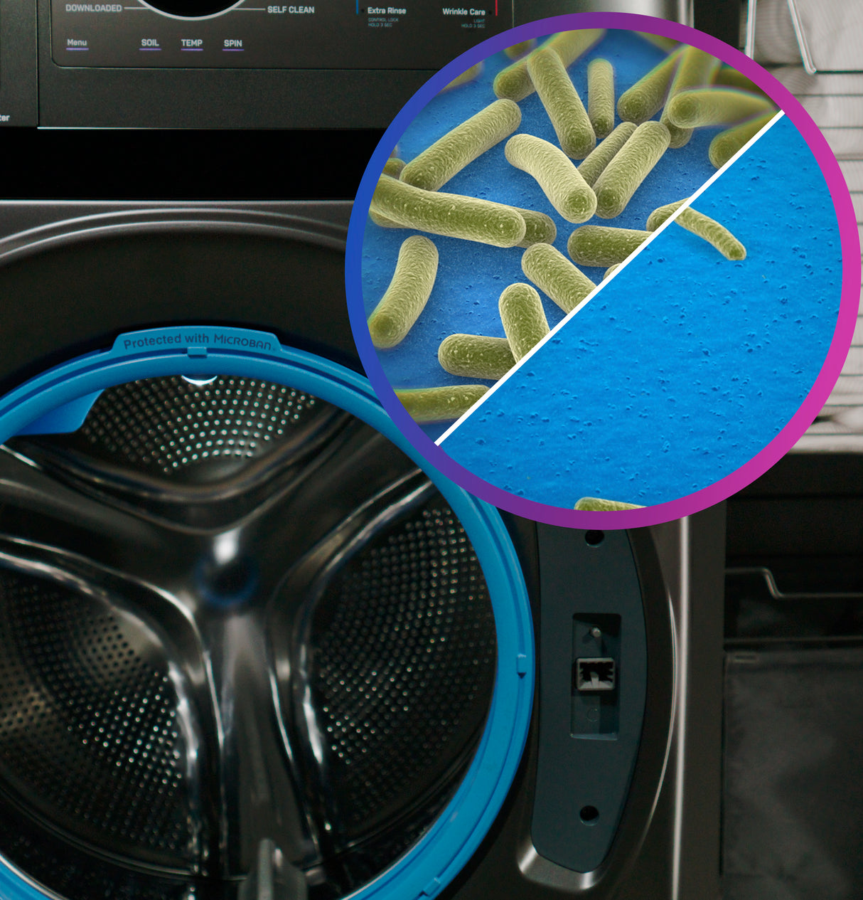 GE Profile 4.8 cu. ft. Capacity UltraFast Combo with Ventless Inverter Heat Pump Technology Washer/Dryer - Carbon Graphite (PFQ97HSPVDS)