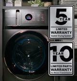 GE Profile 4.8 cu. ft. Capacity UltraFast Combo with Ventless Inverter Heat Pump Technology Washer/Dryer - Carbon Graphite (PFQ97HSPVDS)