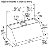 THERMADOR  Professional Wall Hood 36'' - Stainless Steel (PH36HWS)