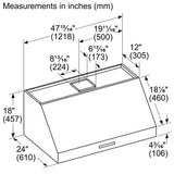 THERMADOR  Professional Wall Hood 48'' - Stainless Steel (PH48HWS)