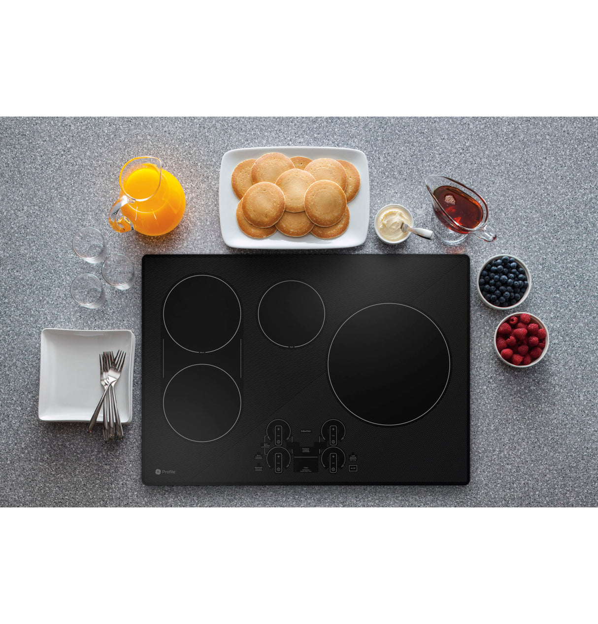 GE Profile  30" Built-In Touch Control Induction Cooktop - Black (PHP9030DTBB)
