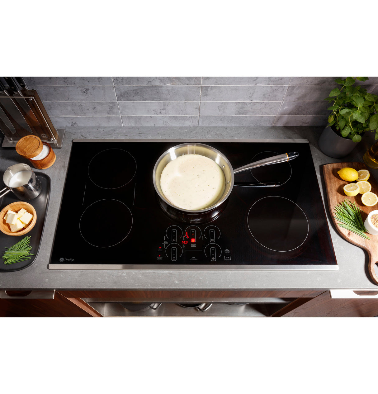 GE Profile  30" Built-In Touch Control Induction Cooktop - Black (PHP9030DTBB)